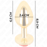 Kink - Plug Anal Or Rose Rouge Taille M
